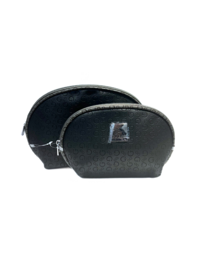 Women's Guess Bisbee Makeup Bag Set (2 Piece) Black Multi