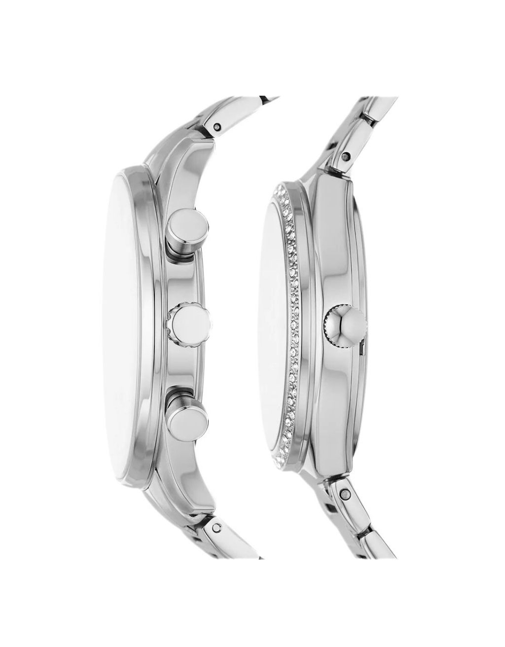 Fossil His And Her Multifunction Stainless Steel Watch Gift Set - Image 4