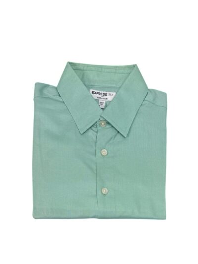 Express Long Sleeve Shirt (Mint Green/Extra-Slim Fit) X-Small
