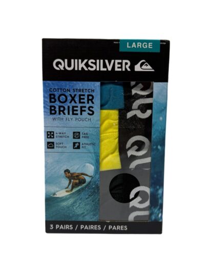 Men's Quiksilver Boxer Brief (3 Pack) Teal Multi