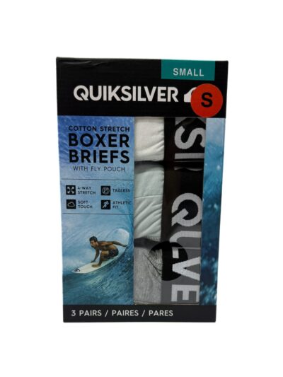 Men's Quiksilver Boxer Brief (3 Pack) White Multi