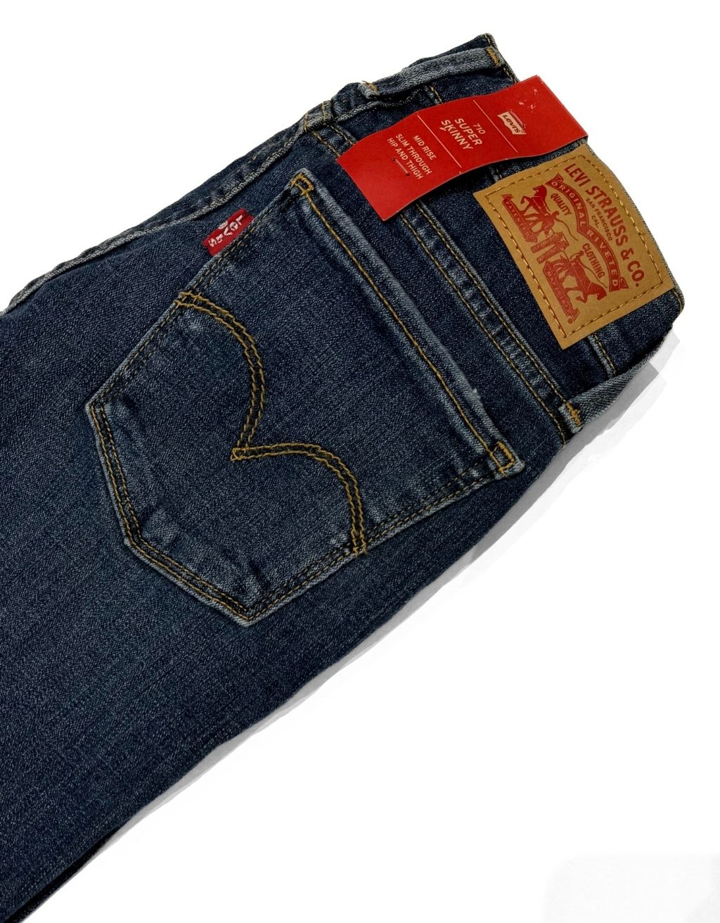 Women's Levi's 710 Jeans (Medium Blue 0174) - Image 3