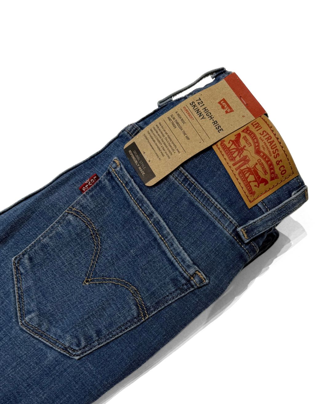 Women's Levi's 721 Jeans (Light Blue 0484) - Image 3