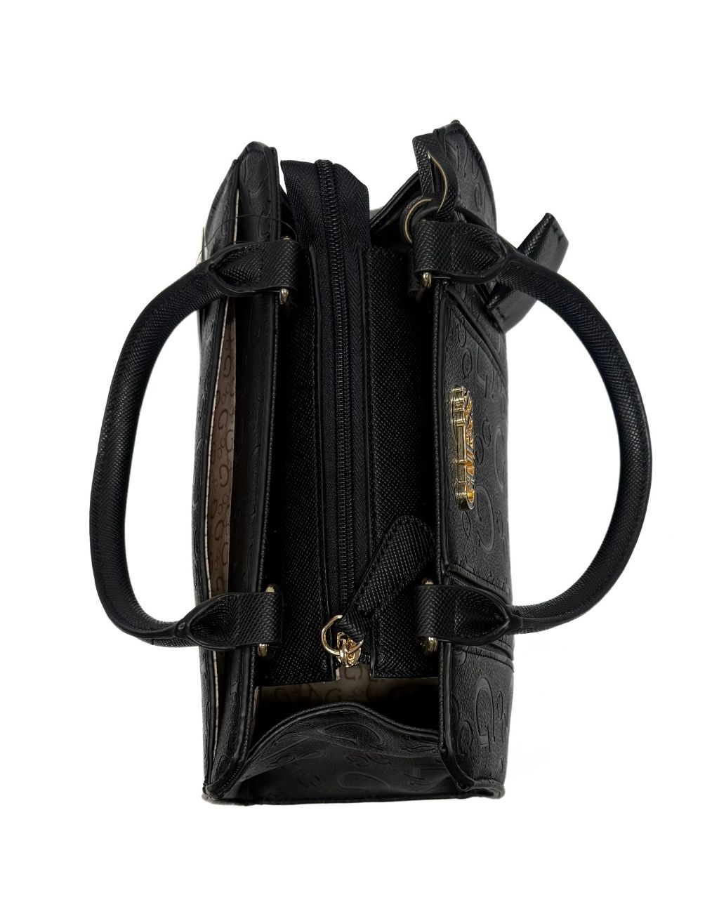 Women's Guess Cassian Satchel (Black) - Image 3