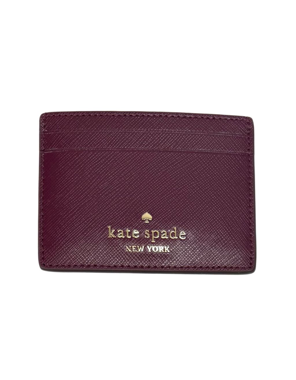 Kate Spade Madison Small Slim Card Holder (Blackberry)