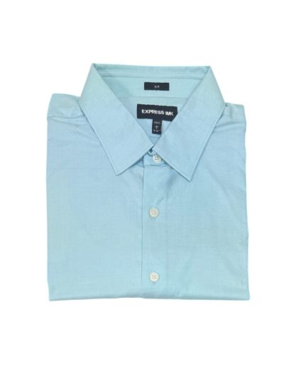 Men's Express Long Sleeve Shirt (Light Blue) Slim Fit (0493)