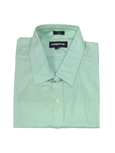Men's Express Long Sleeve Shirt (Mint Green) Classic Fit (0663)