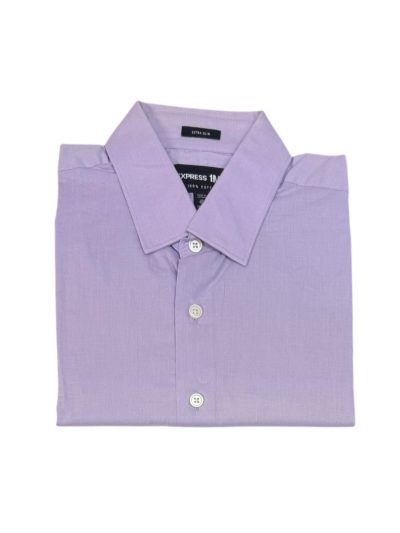 Men's Express Long Sleeve Shirt (Lilac) Extra-Slim Fit (2303)