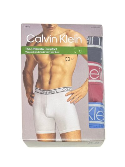 Men's Calvin Klein Boxer Brief (3 Pack) Red Multi