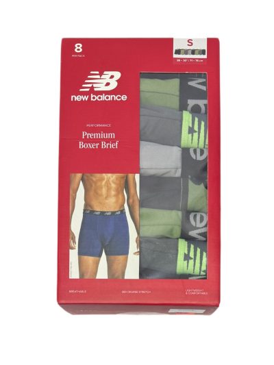 Men's New Balance Premium Boxer Brief (8 Pack) Sage Green/Black/Grey