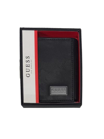 Men's Guess Tri-Fold Wallet (Black 103)