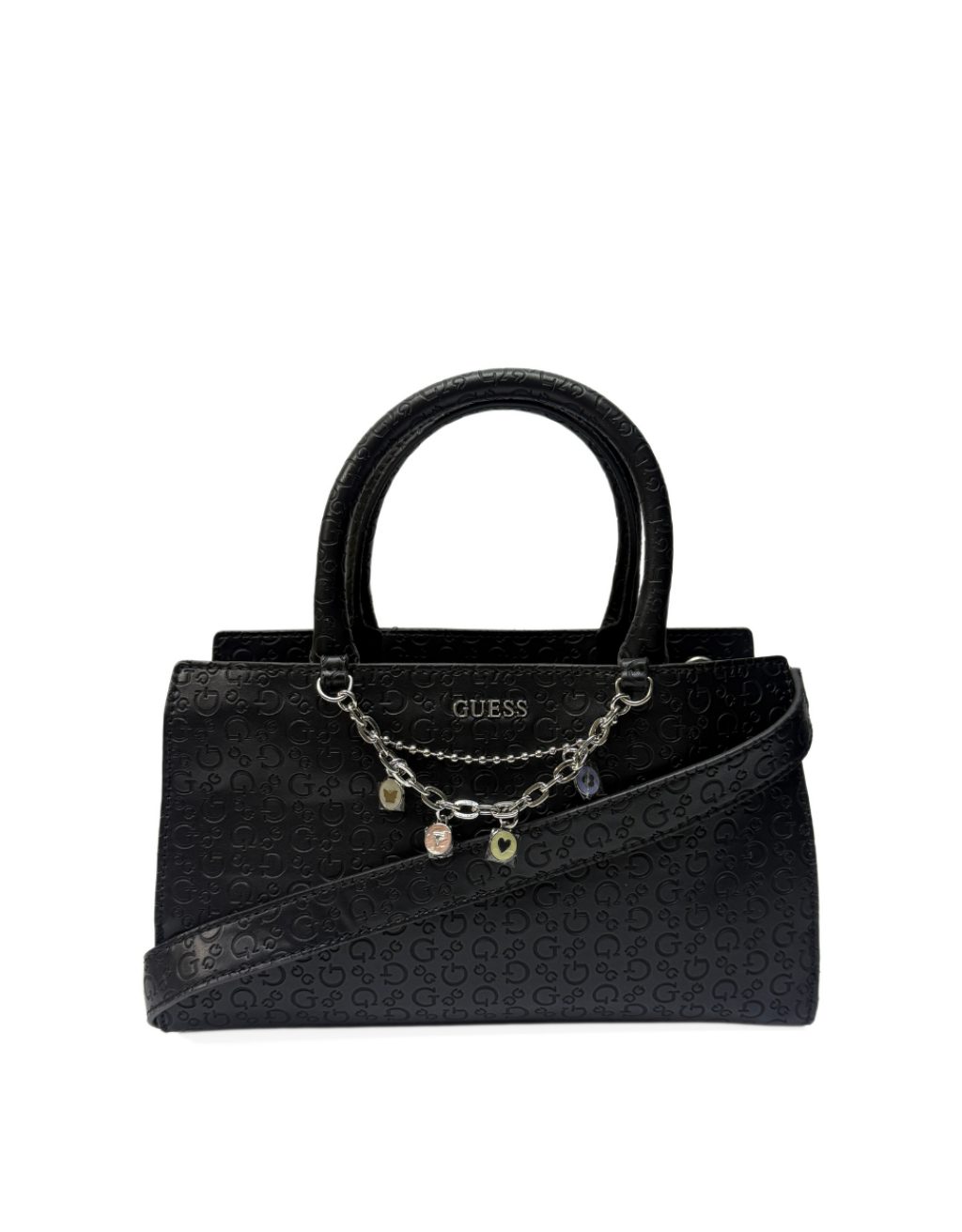 Women's Guess Katy Satchel (Black)