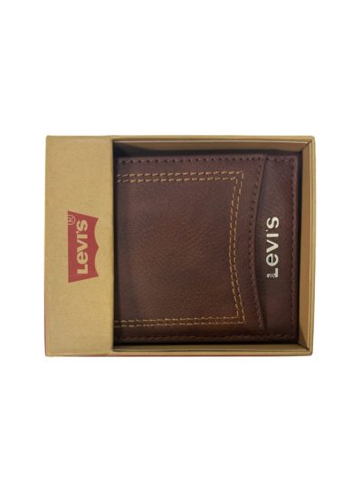 Men's Levi's Bi-Fold Wallet (Cognac 113)