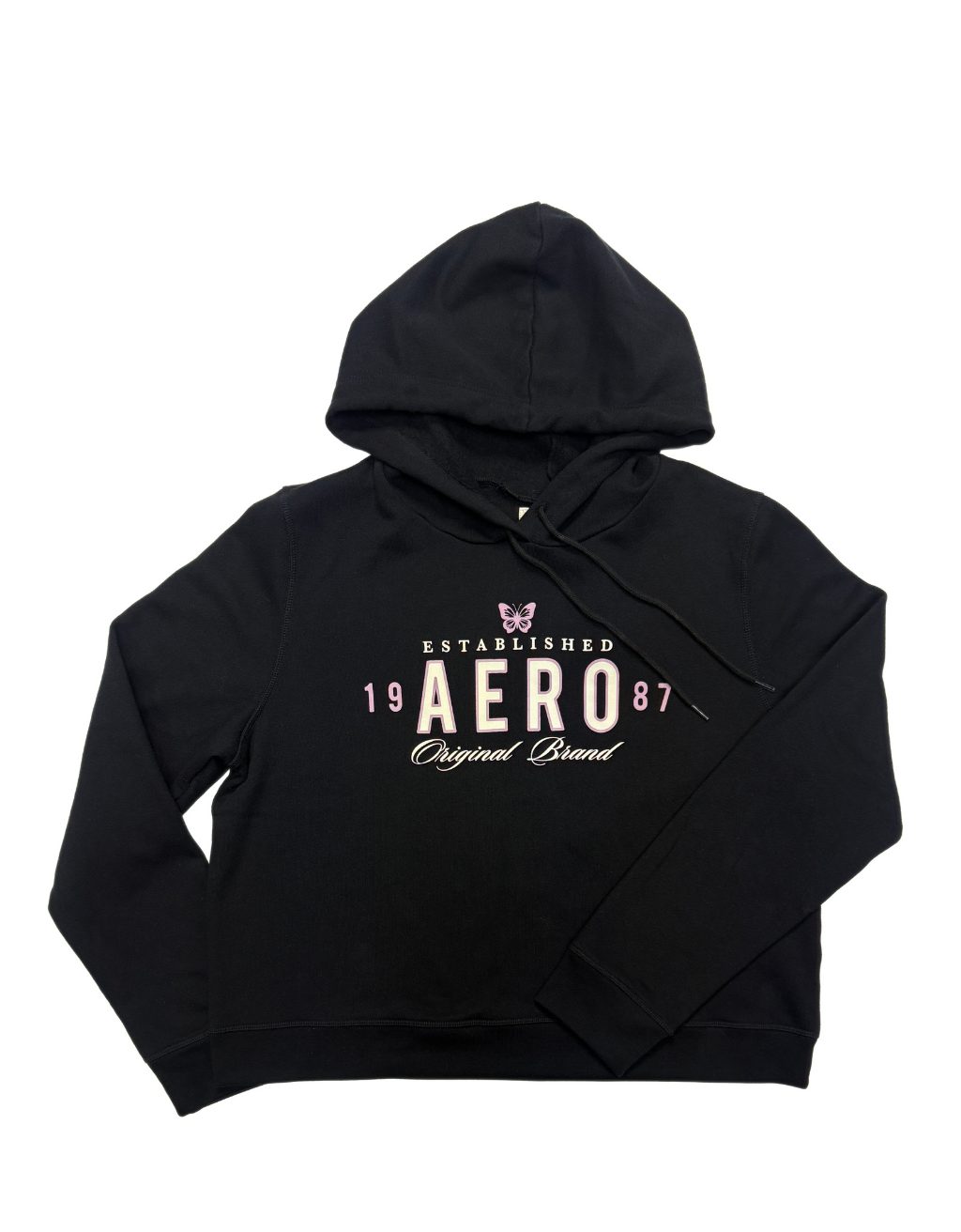 Women's Aeropostale Pullover (Black/Lavender Butterfly)