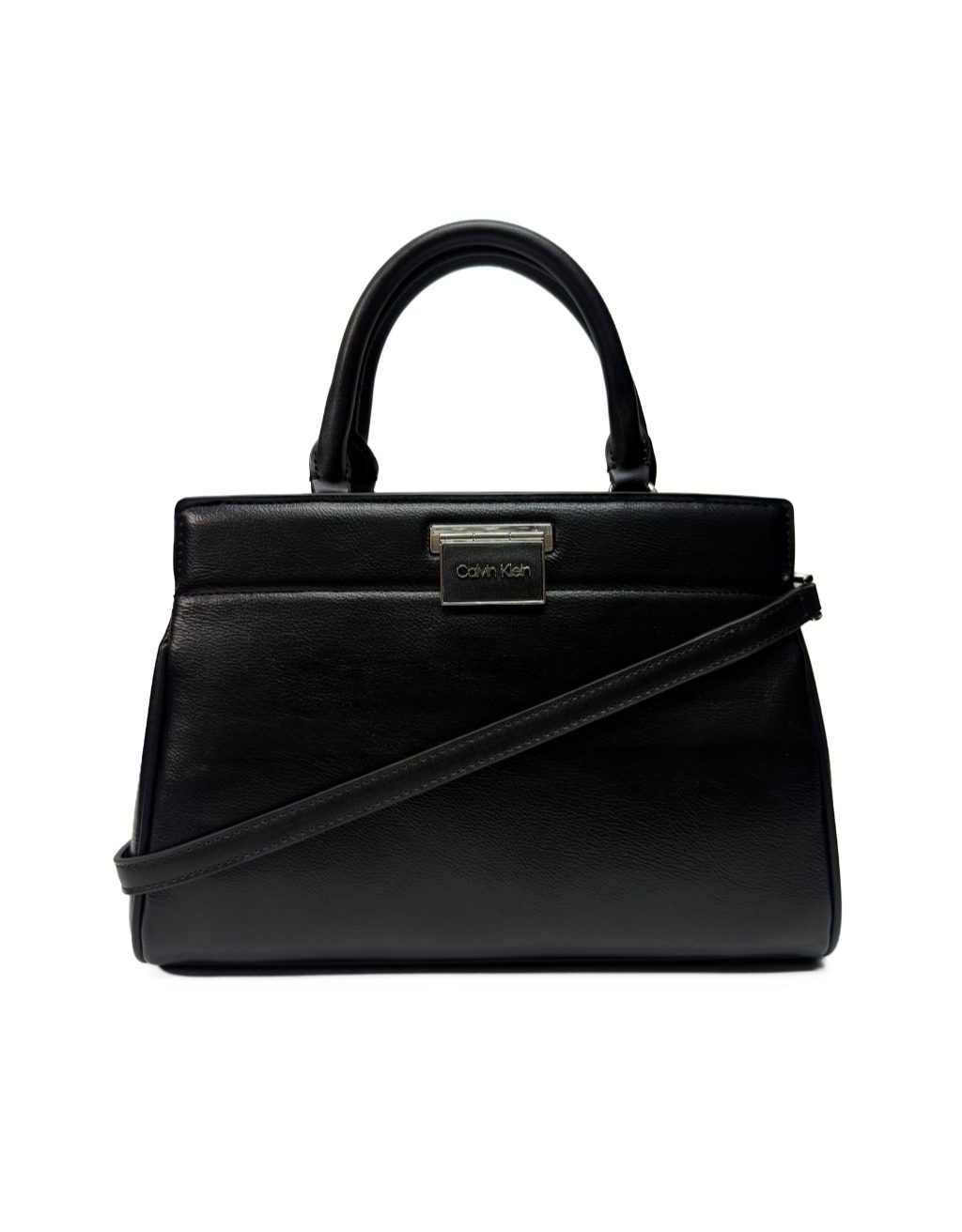 Women's Calvin Klein Satchel (Black/Silver)