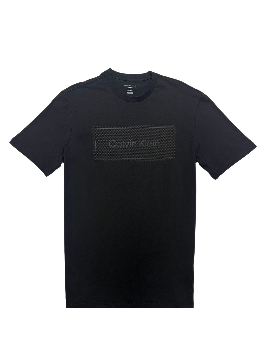 Men's Calvin Klein Short Sleeve T-Shirt (Black/Black Spots)