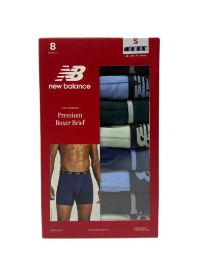 Men's New Balance Premium Boxer Brief (8 Pack) Mint Green/Black