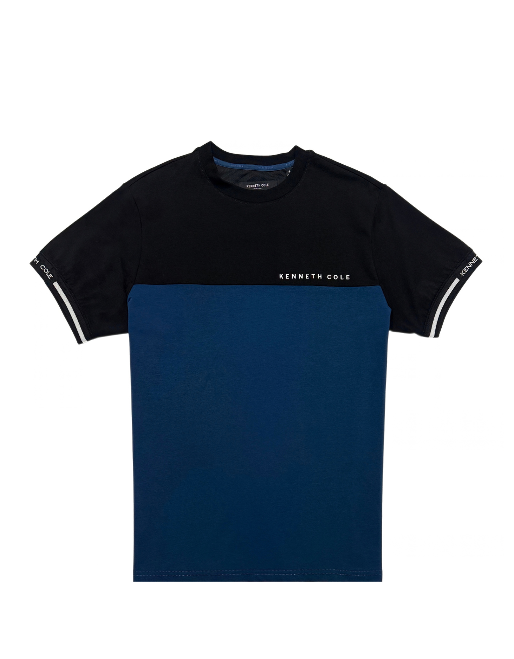 Men's Kenneth Cole Short Sleeve T-Shirt (Black/Teal/White)