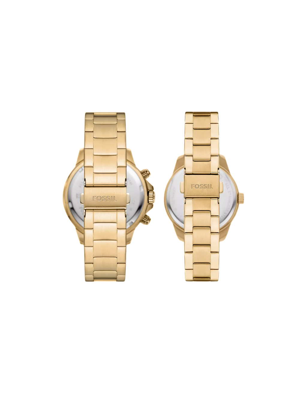 Fossil His And Her Multifunction Gold-Tone Stainless Steel Watch Gift Set - Image 3