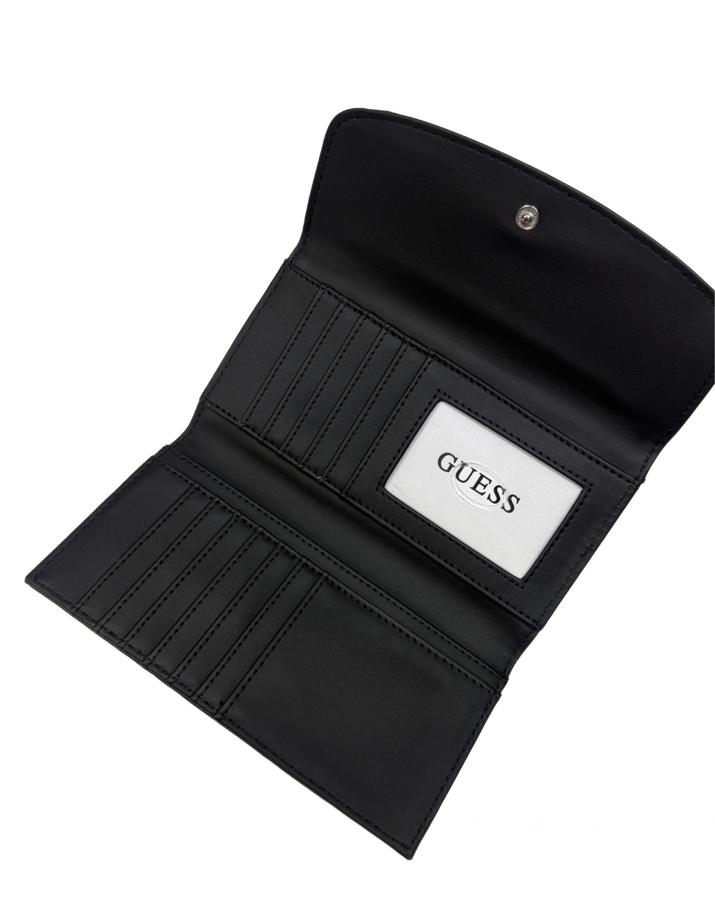 Women's Guess Remy SLG Wallet (Black/Black Logo) - Image 2