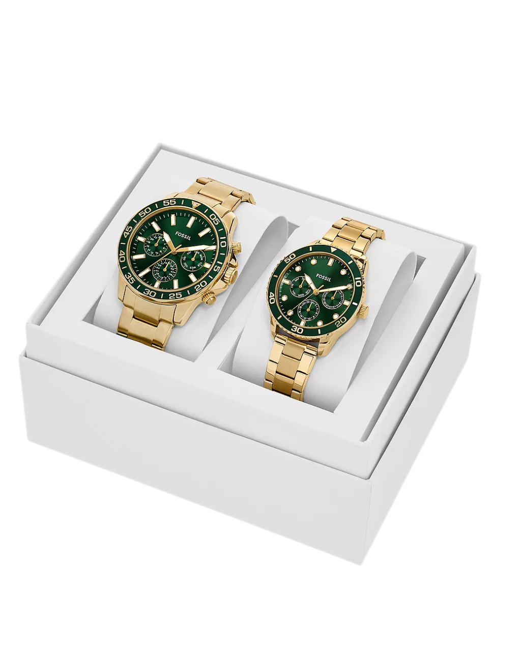Fossil His And Her Multifunction Gold-Tone Stainless Steel Watch Gift Set - Image 4