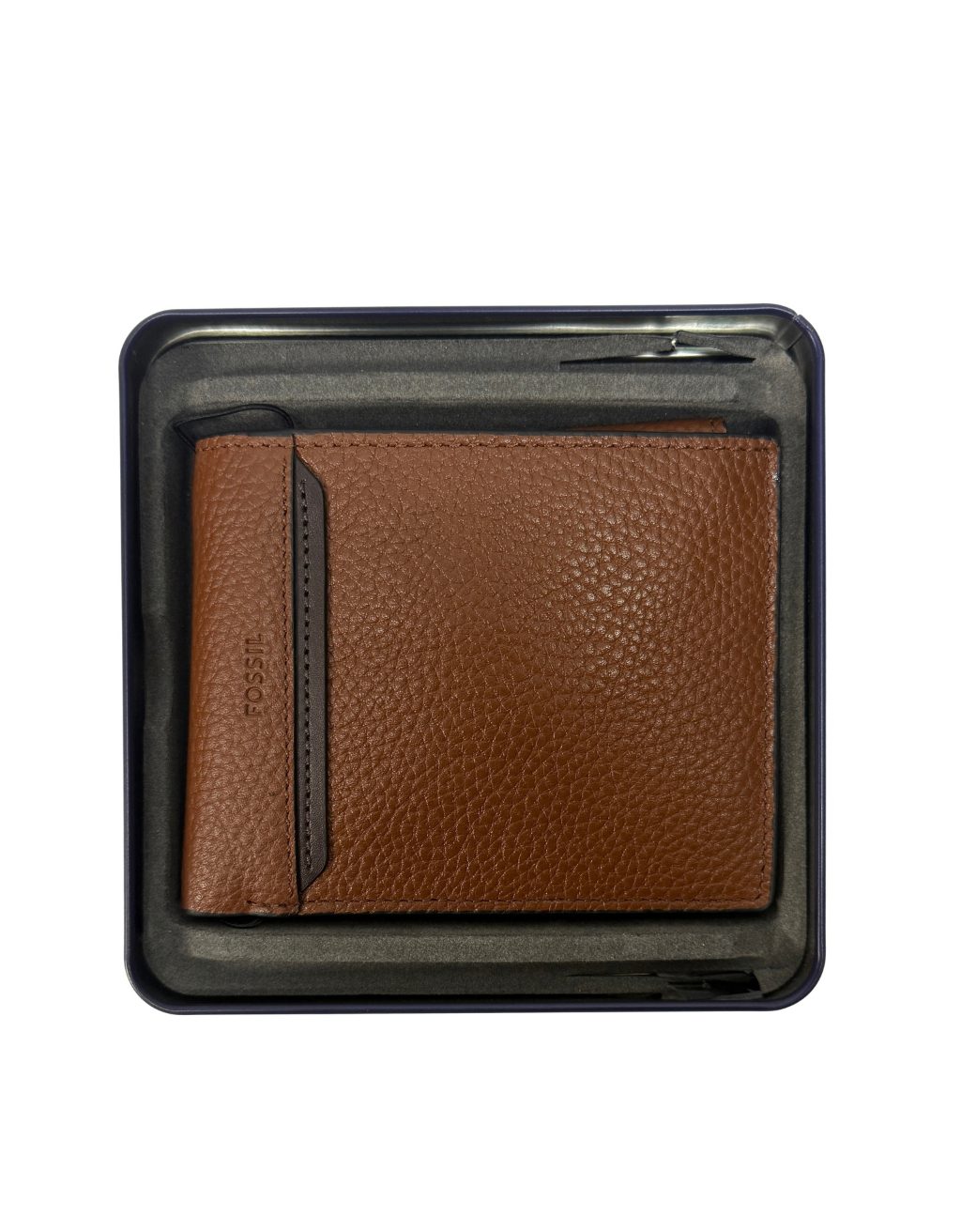 Men's Fossil Huntington Bi-Fold Wallet (Medium Brown)