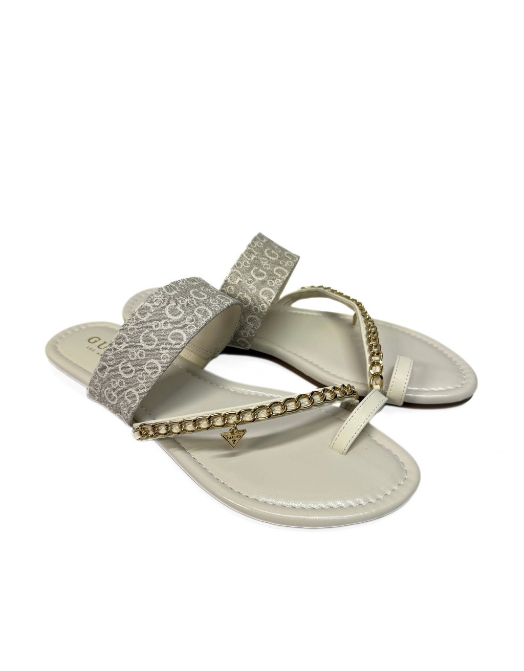 Women's Guess Levvia Chain Sandal (Off White) - Image 2