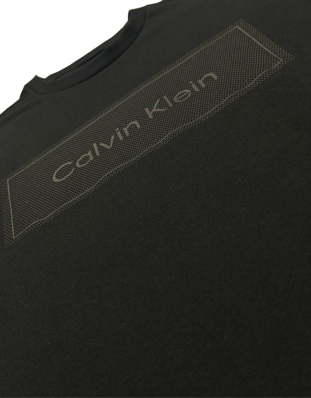 Men's Calvin Klein Short Sleeve T-Shirt (Black/Black Spots) - Image 2