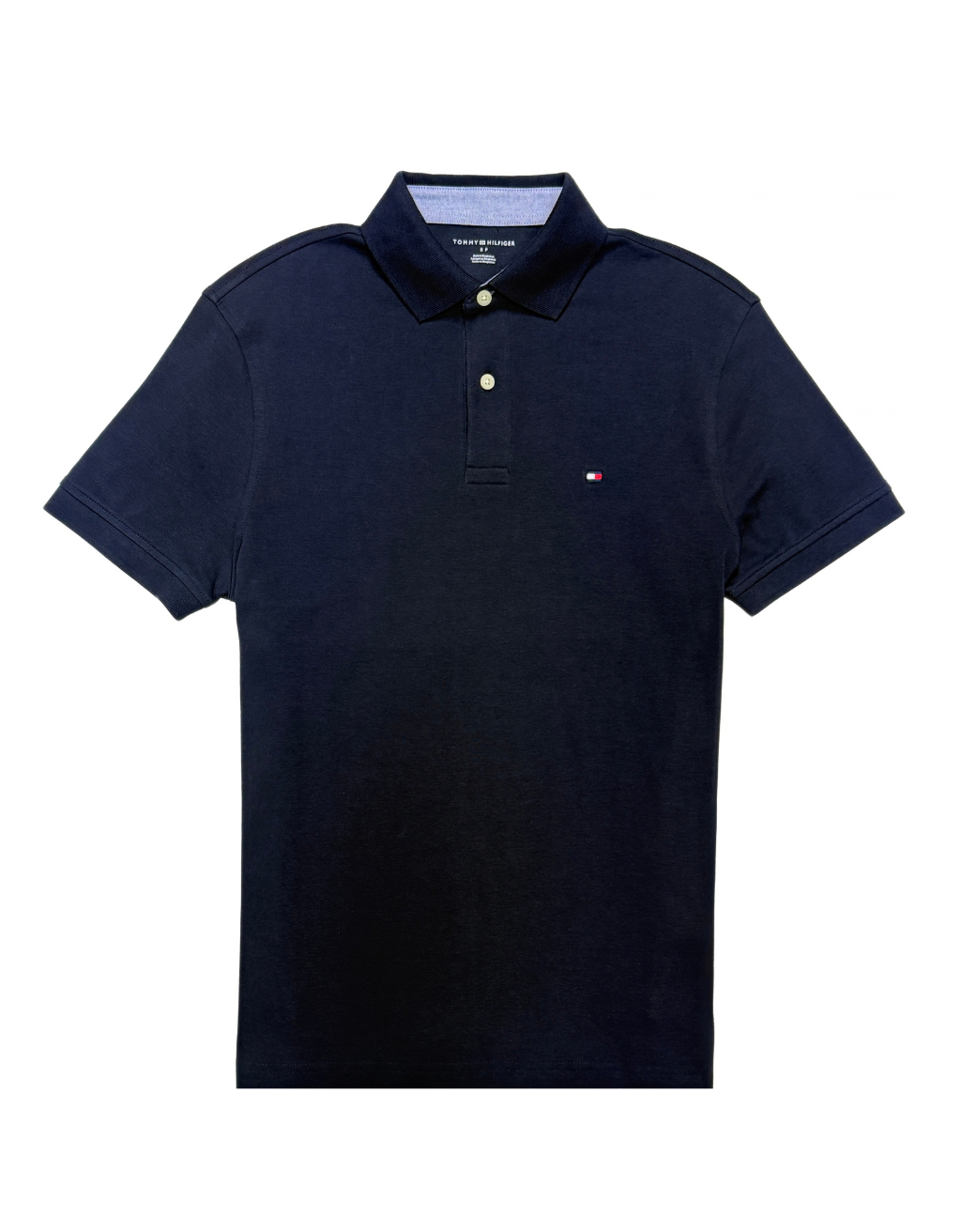 Men's Tommy Hilfiger Short Sleeve Polo (Navy Blue/Light Blue)