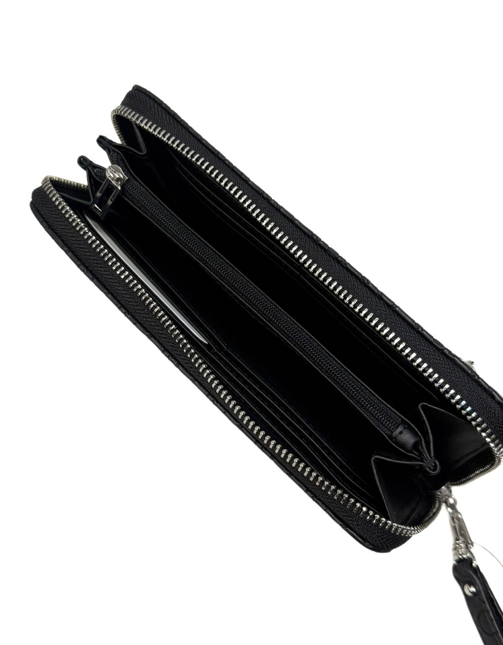 Women's Guess Remy SLG Wristlet (Black/Silver) - Image 3