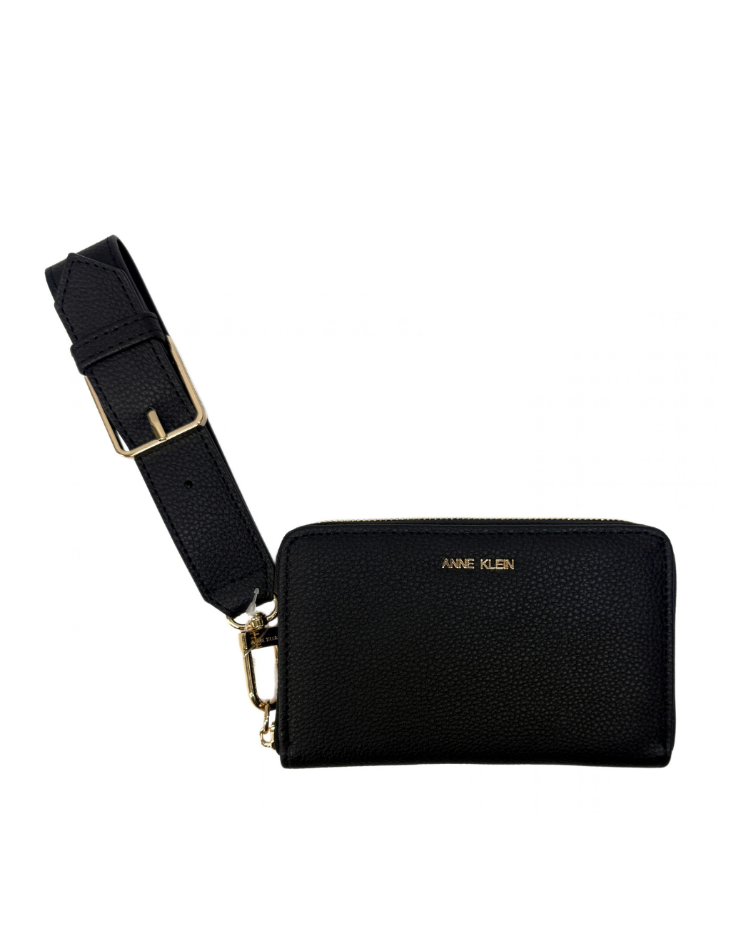 Women's Anne Klein Zip-Around Wristlet (Black AKW1355)