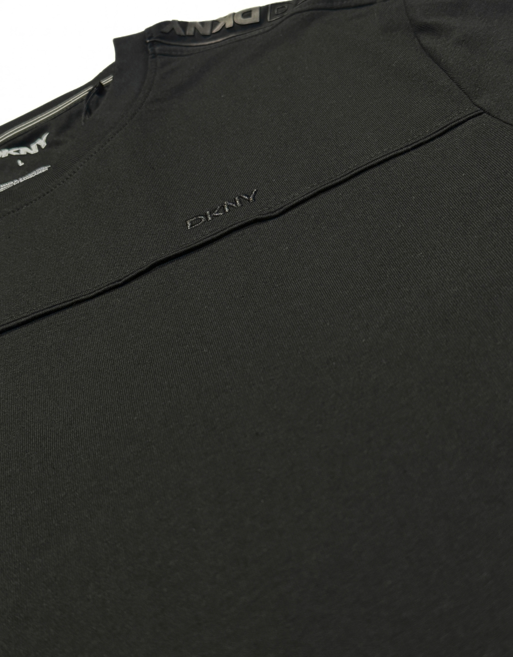 Men's DKNY Short Sleeve T-Shirt (Black/Black Logo) - Image 2