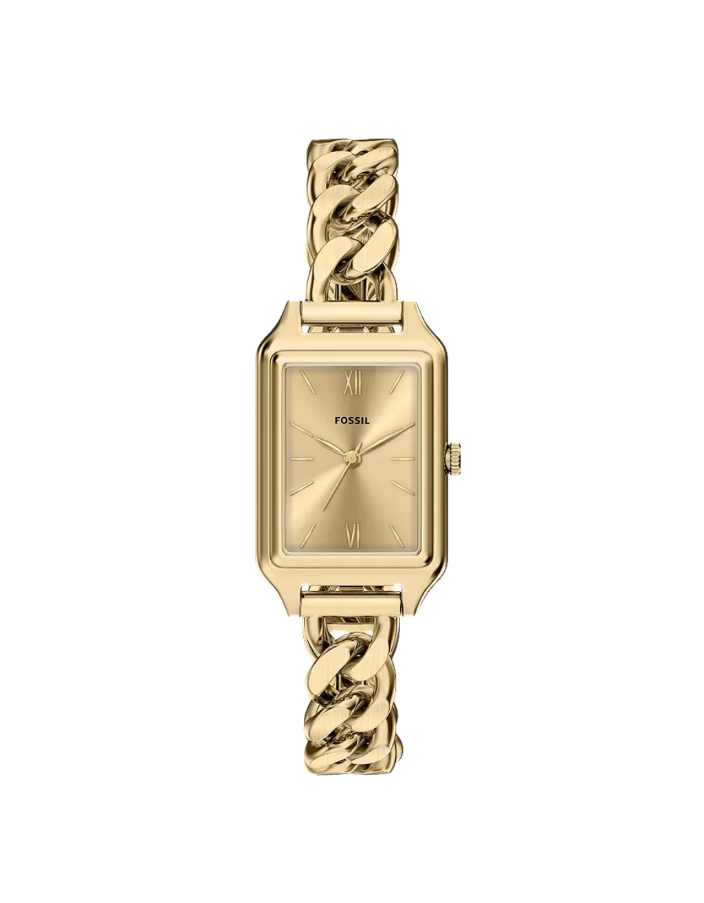 Women's Fossil Raquel Three-Hand Stainless Steel Watch (Gold)