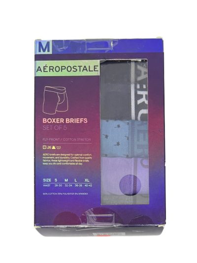 Men's Aeropostale Boxer Brief (5 Pack) Dark Teal Palm Trees