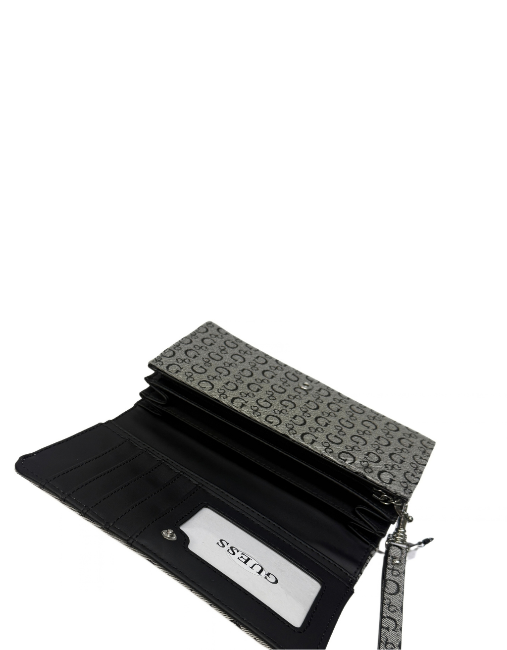 Women's Guess Remy SLG Wristlet (Grey/Black) - Image 2