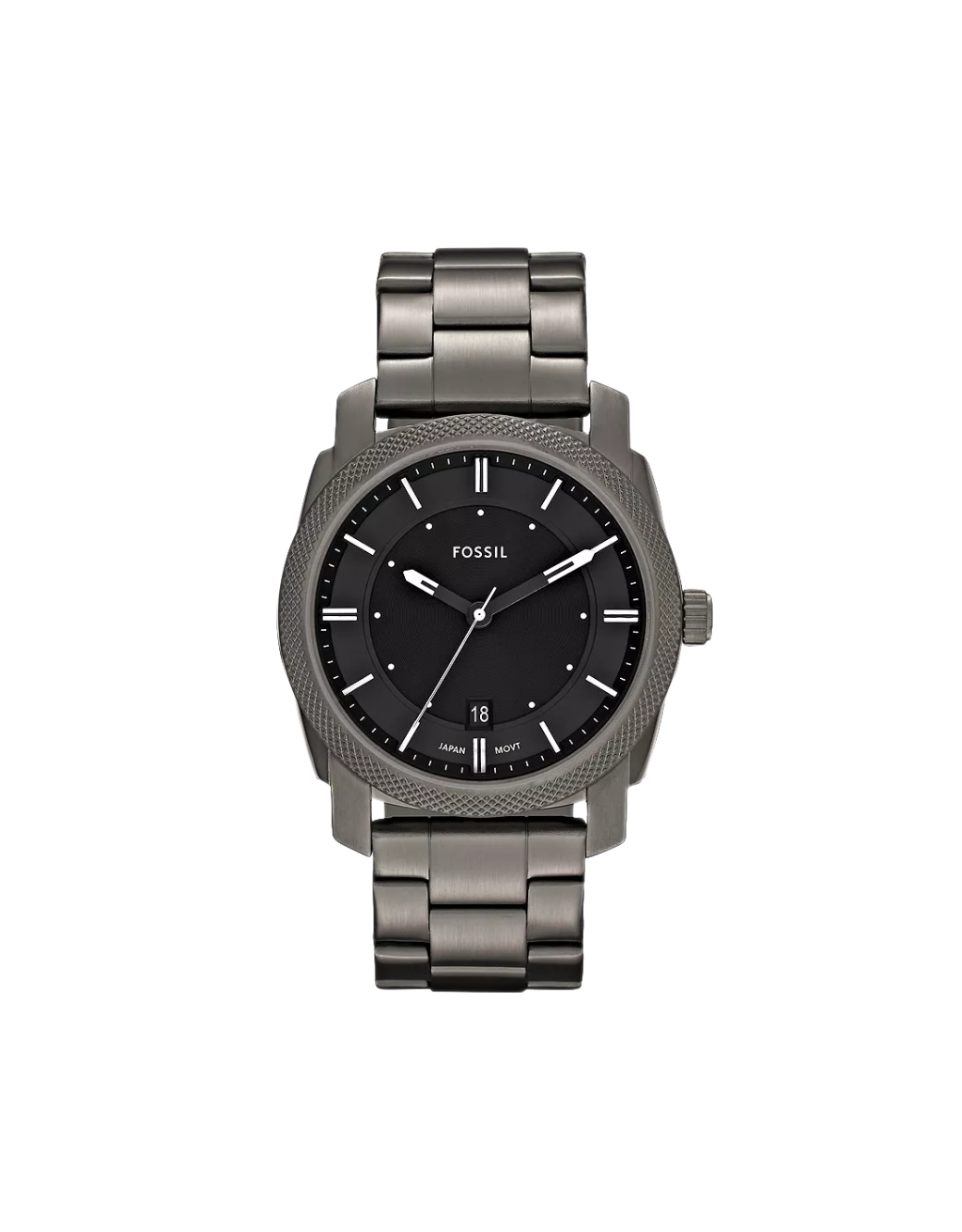 Men's Fossil Machine Stainless Steel Watch (Smoke)