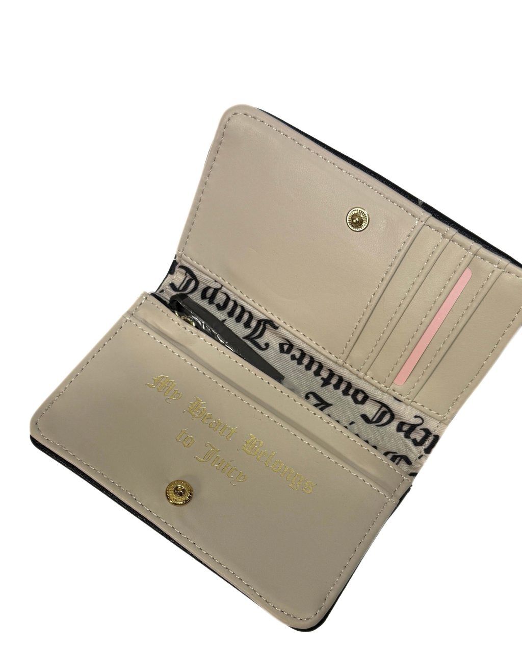 Women's Juicy Couture Darling Elongated Bifold Wallet (Liquorice) - Image 2