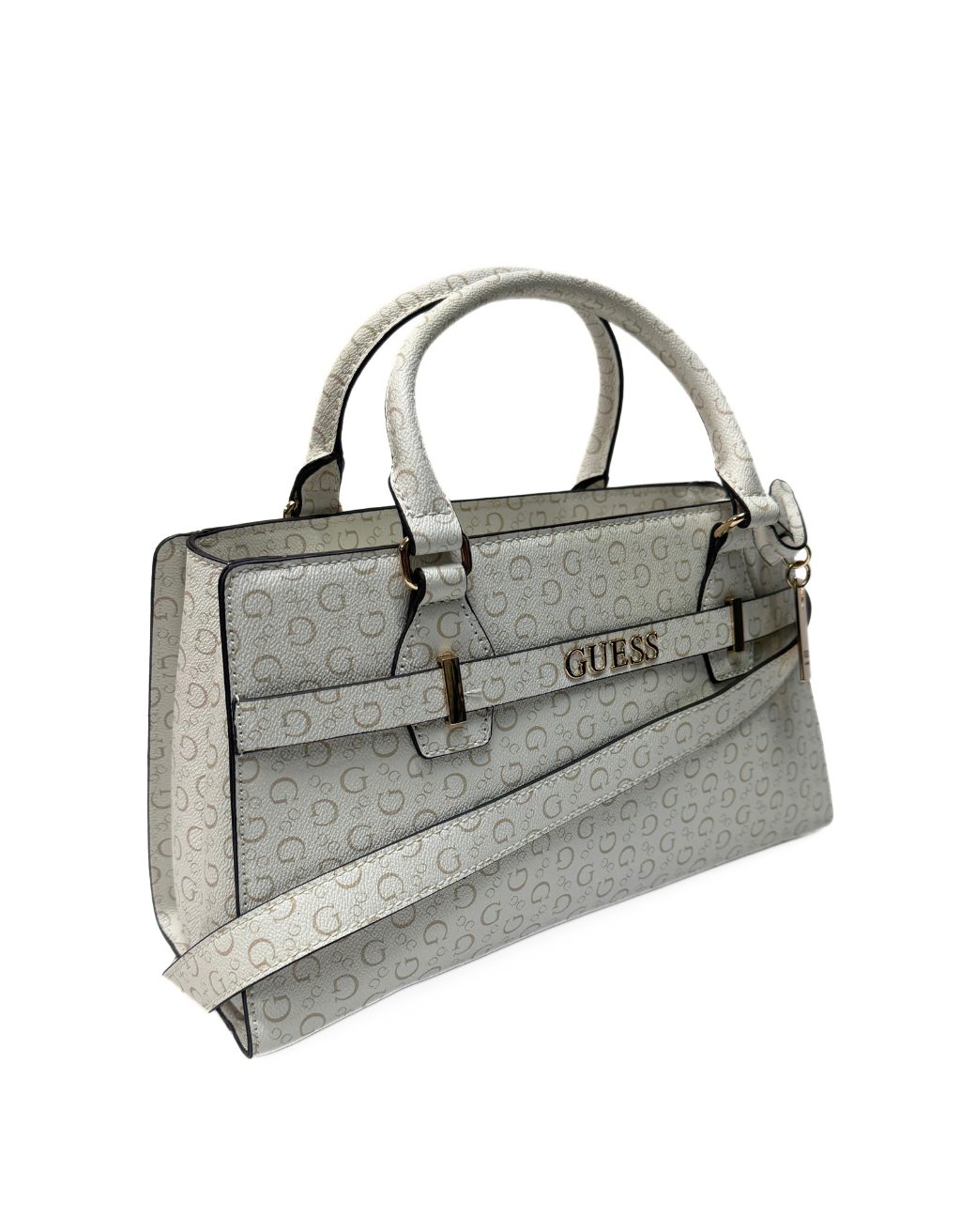 Women's Guess Eldoria Satchel (White) - Image 2