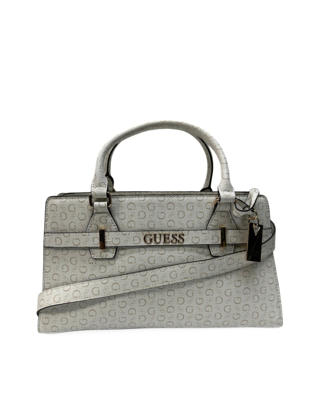 Women's Guess Eldoria Satchel (White)