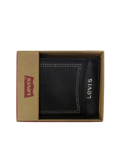 Men's Levi's Bi-Fold Wallet (Black 114)