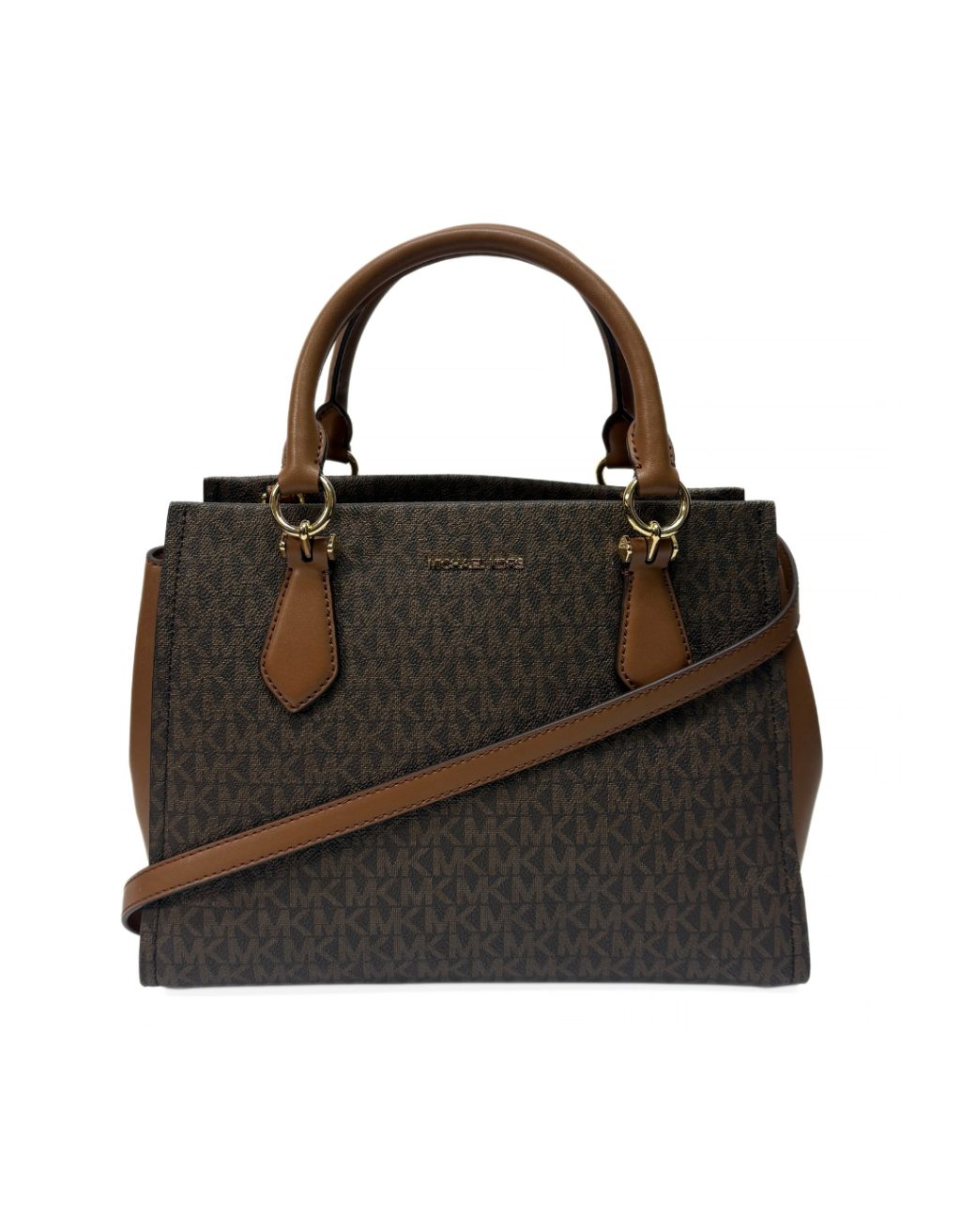 Women's Michael Kors Marilyn Medium Satchel (Brown Signature)
