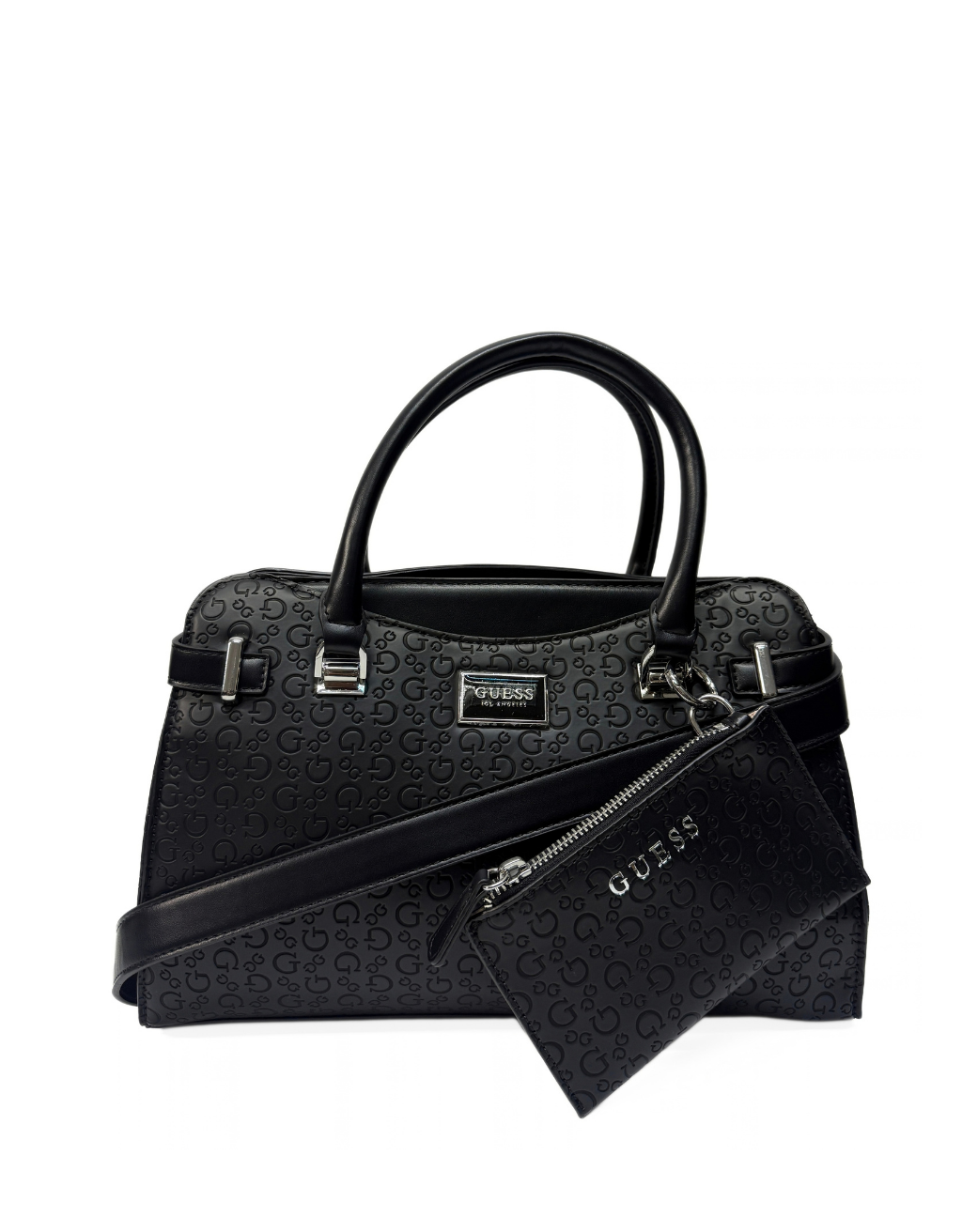 Women's Guess Rosie Satchel (Black/Black)