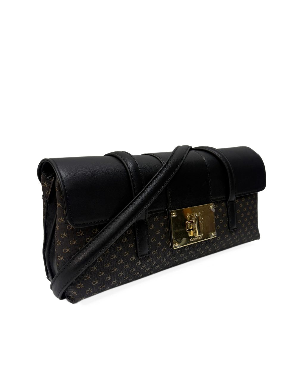 Women's Calvin Klein Shoulder Bag (Brown/Khaki/Black) - Image 2