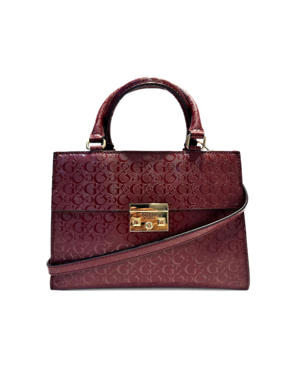 Women's Guess Giana Satchel (Wine)