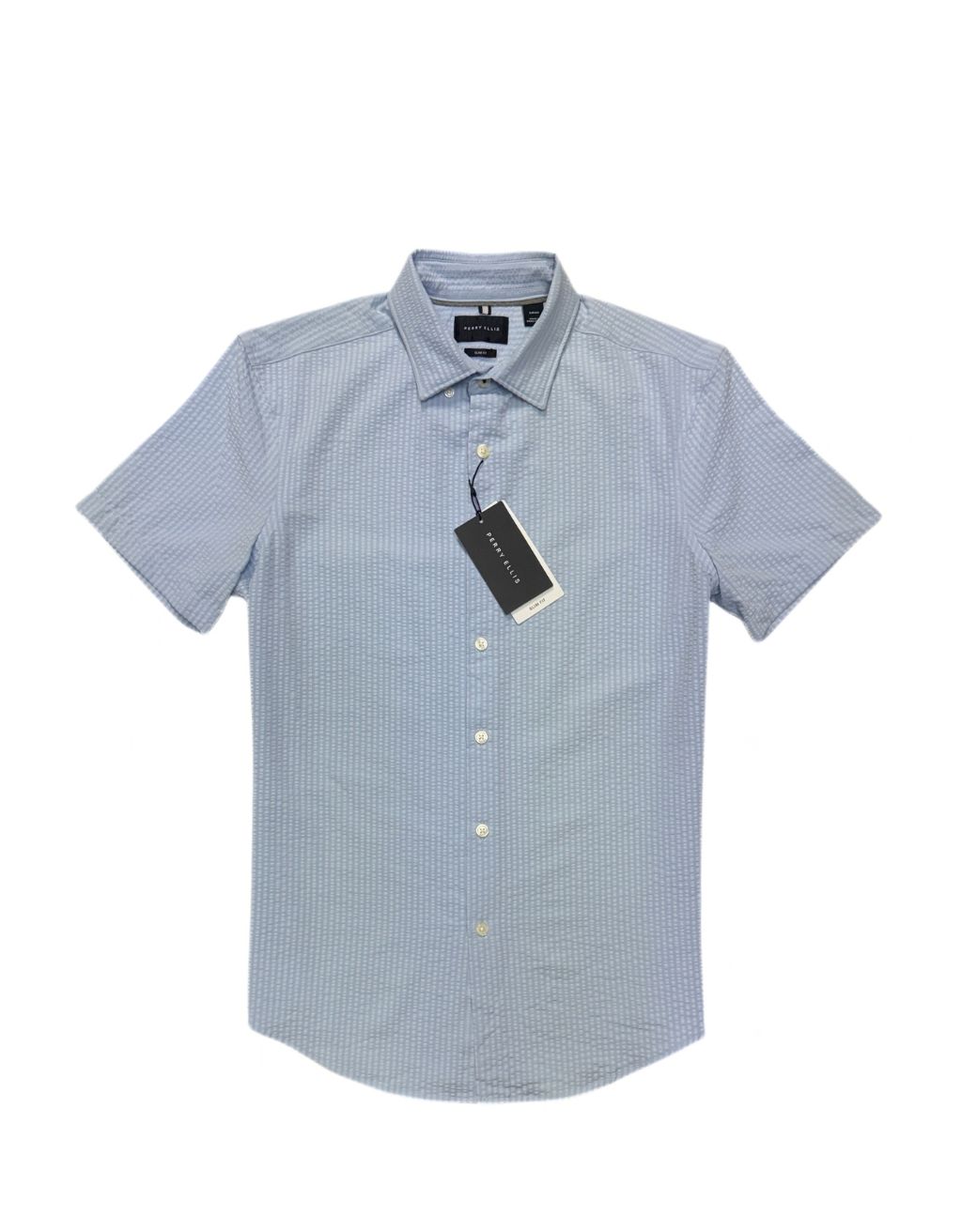 Men's Perry Ellis Short Sleeve Shirt (Kentucky Blue)
