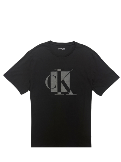 Men's Calvin Klein Short Sleeve T-Shirt (Black/White Spots)