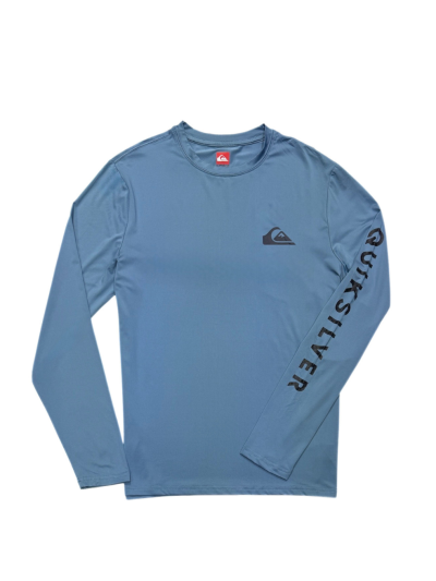 Men's Quiksilver Long Sleeve Rash Guard (Blue Shadow)