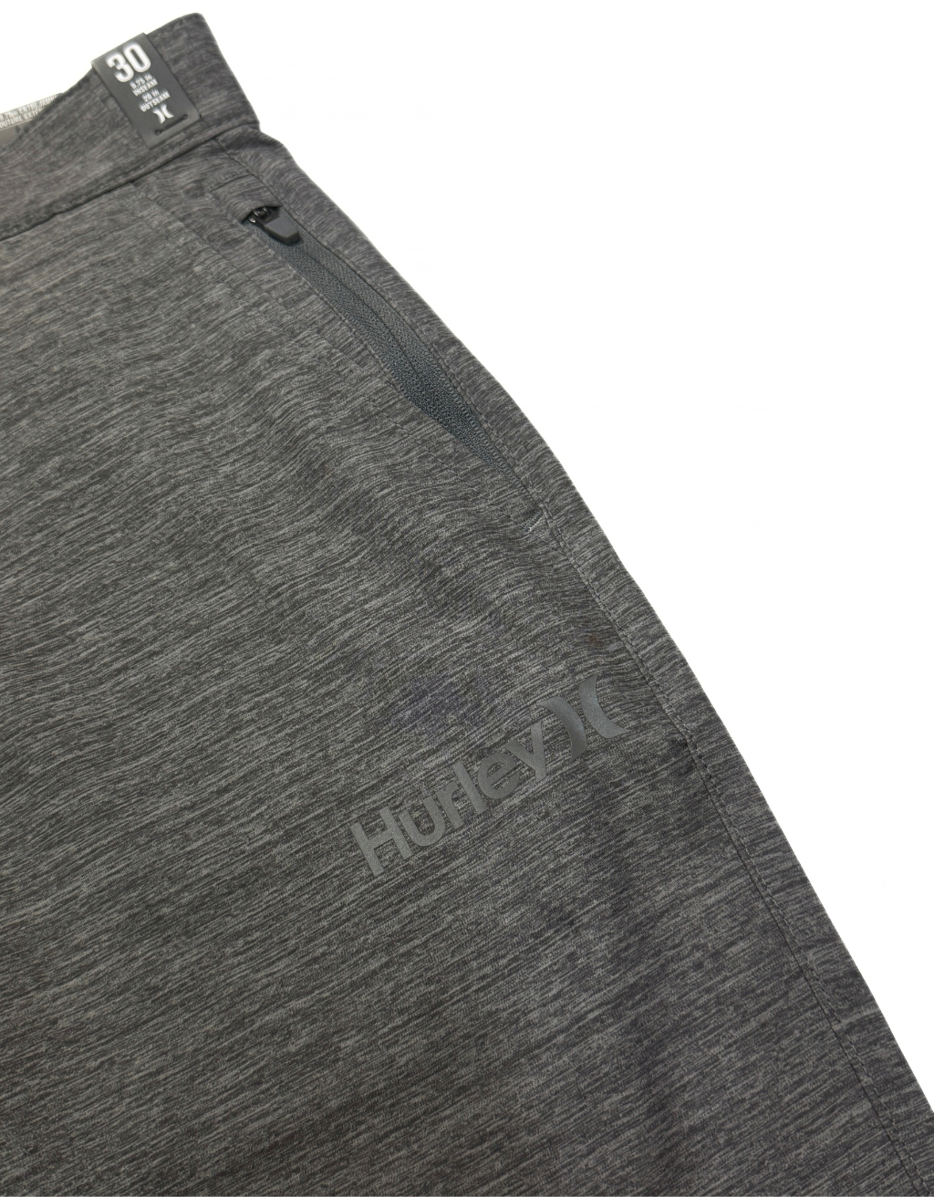 Men's Hurley Essential Heather Hybrid Walkshorts/Boardshorts (Ion Grey) - Image 4