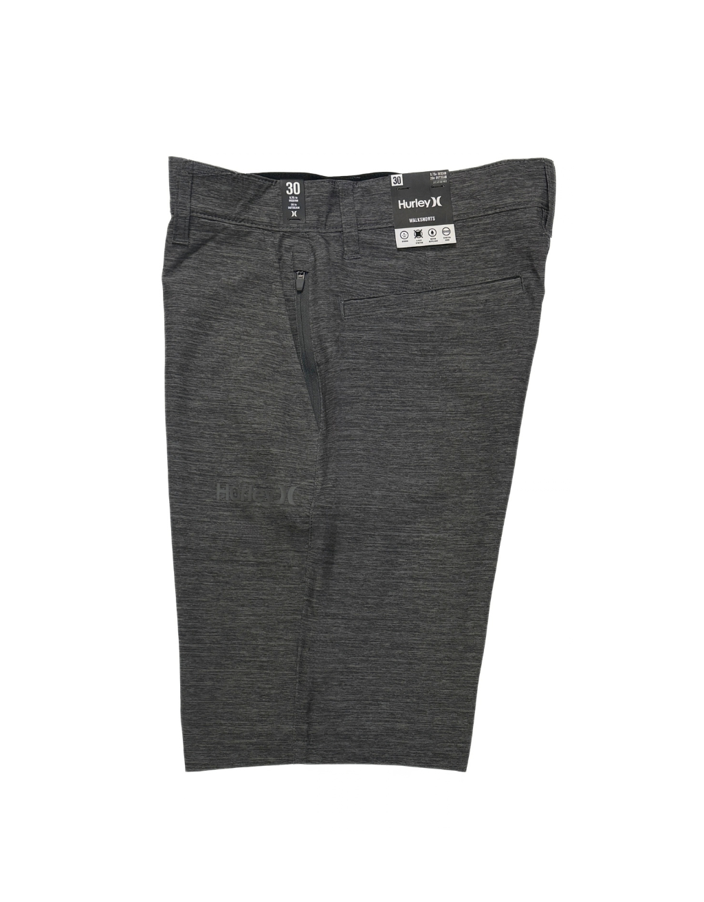 Men's Hurley Essential Heather Hybrid Walkshorts/Boardshorts (Ion Grey) - Image 3