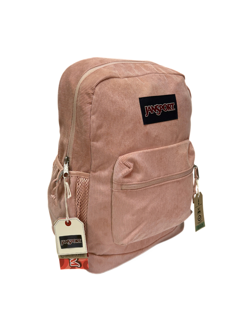 Jansport Cross Town Plus Laptop Backpack (Misty Rose Corduroy)